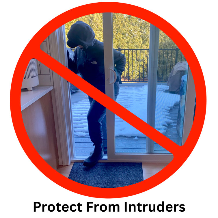 Evelots Sliding Door Security Bar Adjustable Patio Wayfair